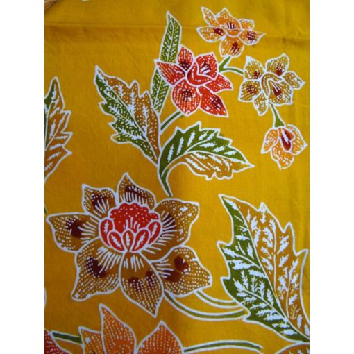 Batik kombinasi style Buketan, jaune soleil