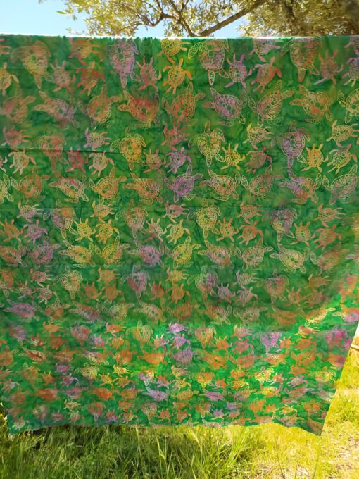 Batik Cap - Tortues arc-en-ciel – Image 6
