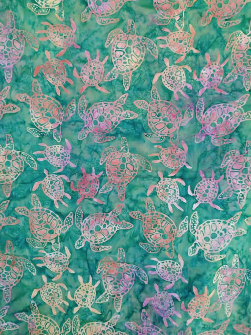 Batik Cap - Tortues arc-en-ciel – Image 2