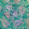 Batik Cap - Tortues arc-en-ciel