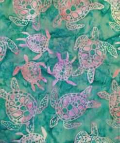 Batik Cap - Tortues arc-en-ciel