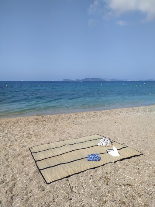 Grande natte de plage - tissage végétal