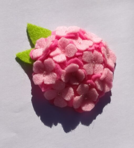 Broche en feutrine - Hortensia – Image 3
