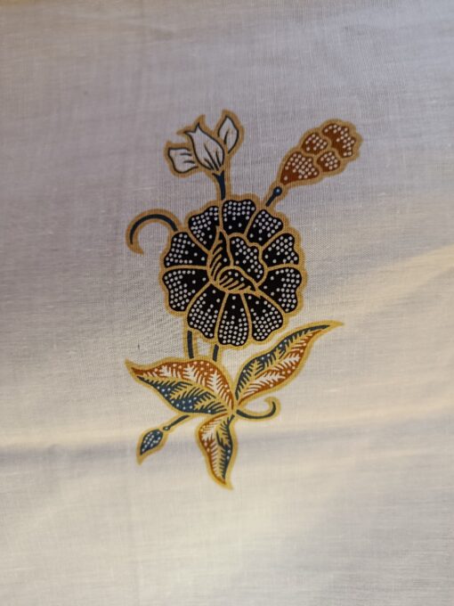 Batik Print - Paons bleus indigo sur fond écru – Image 8