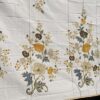 Batik print - Bouquets de pivoines bleu ocre