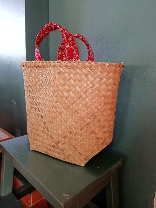 Panier de Bornéo - Batik rouge – Image 3
