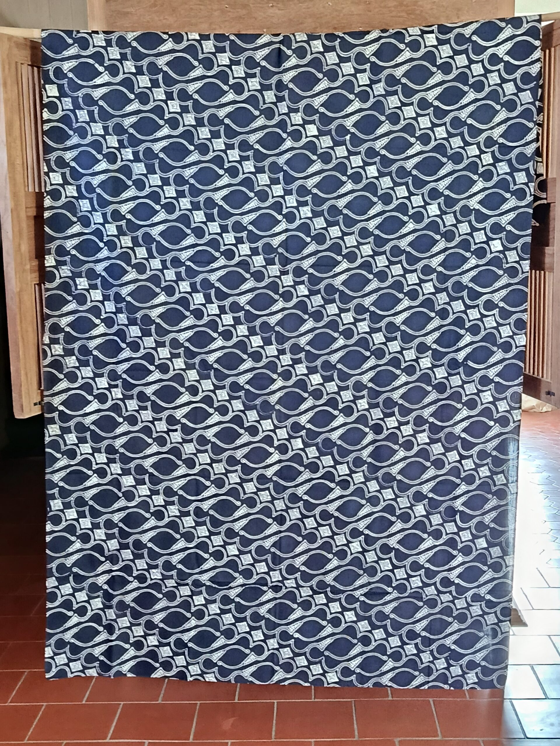 Batik Cap - Motif Parang Barong Bleu Marine – Image 3