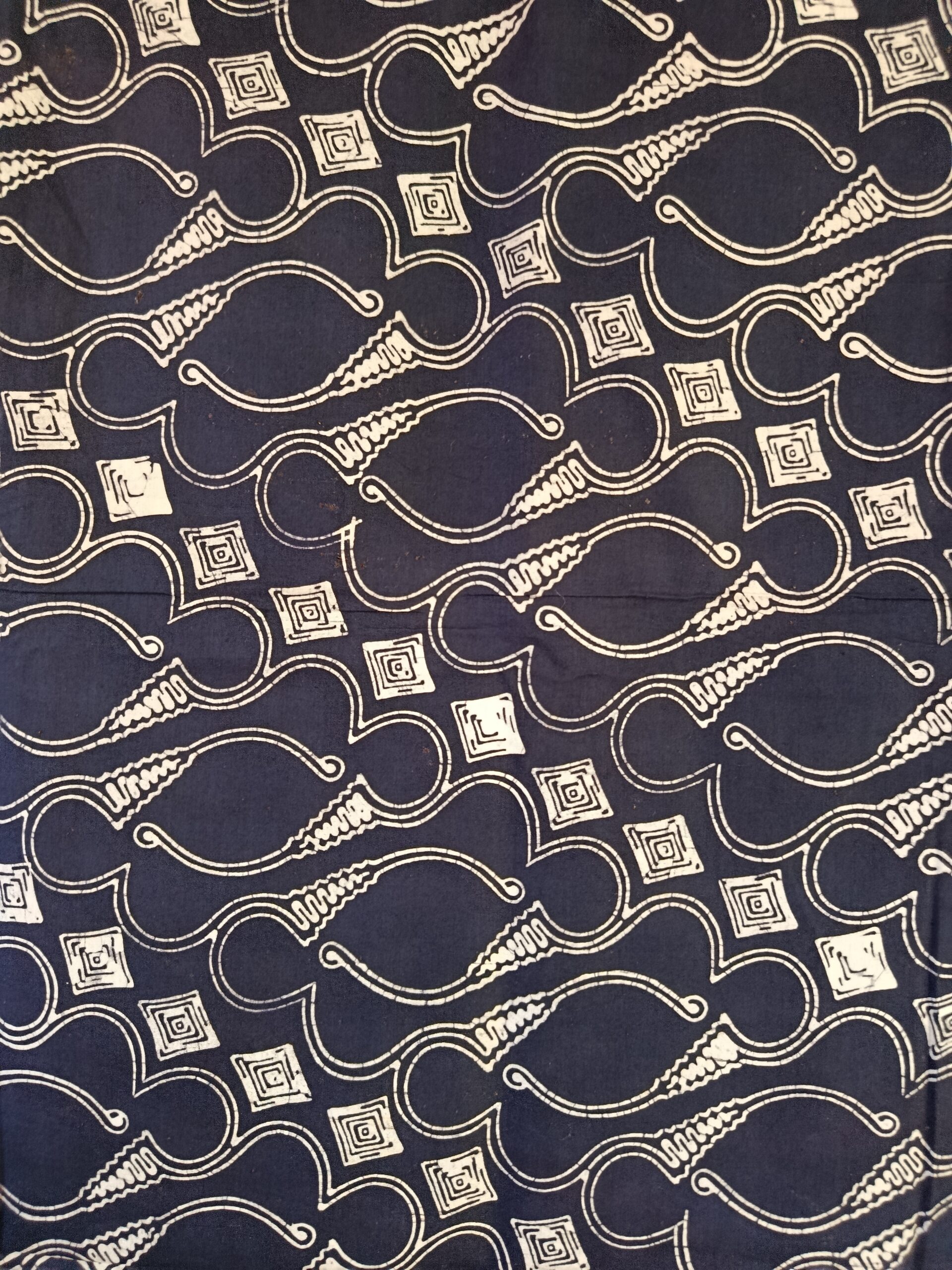 Batik Cap - Motif Parang Barong Bleu Marine – Image 2