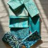 Assortiment de 8 coupons - vert turquoise