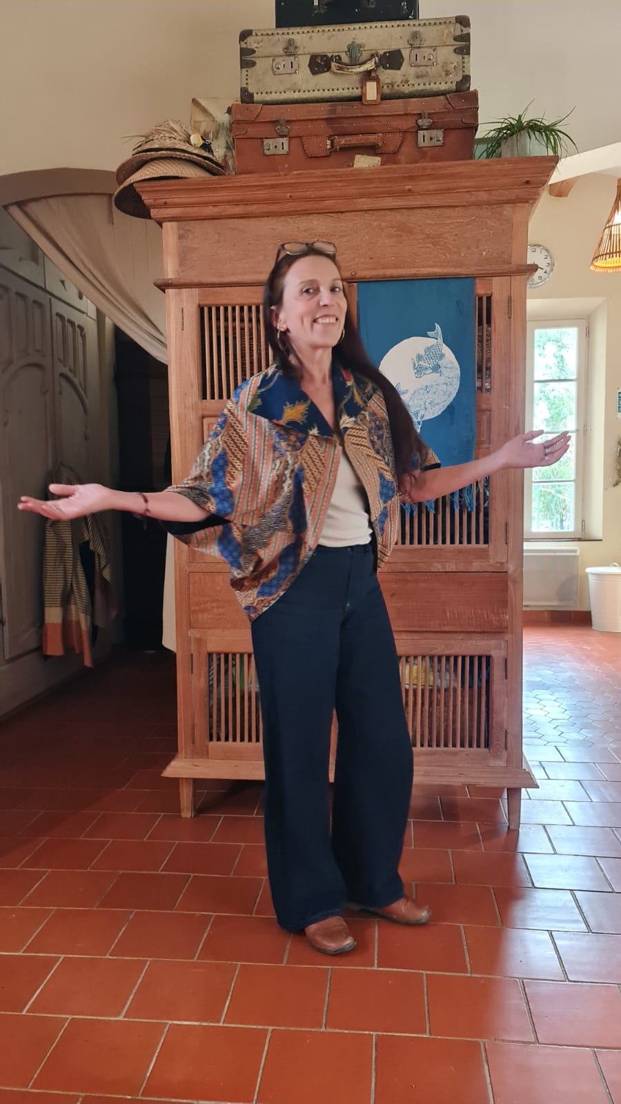 Veste Boléro Sayap - Batik Print, réversible – Image 5