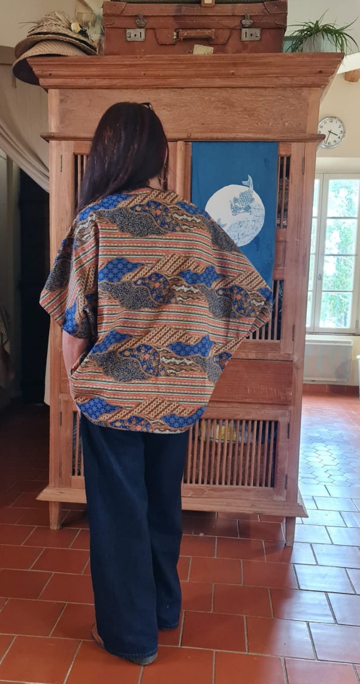 Veste Boléro Sayap - Batik Print, réversible – Image 7