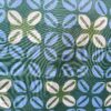 Batik Cap - Motif Kawung bleu, céladon