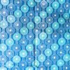Batik Cap - Disques bleu et vert turquoise