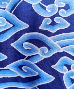 Batik Tulis - Megamendung bleu - nuage et et pluie – Image 7