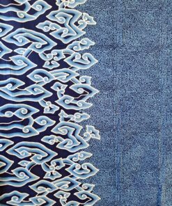 Batik Tulis - Megamendung bleu - nuage et et pluie