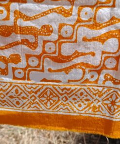 Batik Cap - Motif parang jaune soleil – Image 4