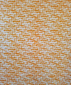Batik Cap - Motif parang jaune soleil