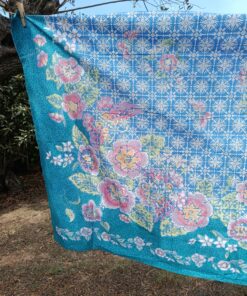 Batik Sablon Lilin - Style Hokokaï bleu – Image 7