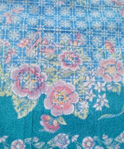 Batik Sablon Lilin - Style Hokokaï bleu – Image 6