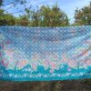 Batik Sablon Lilin - Style Hokokaï bleu