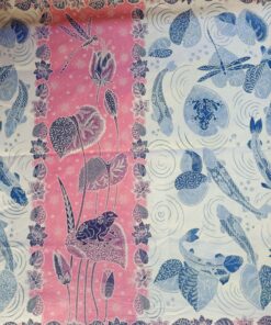 Batik Sablon Lilin - Sarung koï bleu – Image 3